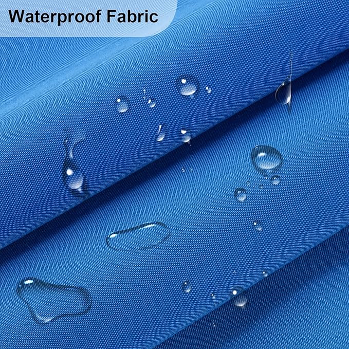 Waterproof Canvas Fabric - 58" Wide 600D Upholstery Polyester Material - Durable Indoor Outdoor Water Resistant Fabric for Furniture Cover Cushion Home Awning Tent (Wildcat Blue, 1 Yard)