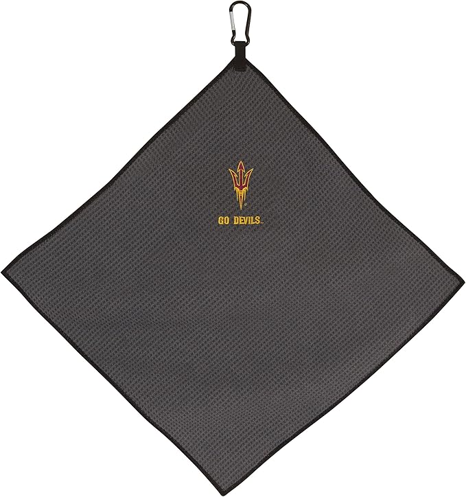 Team Effort Collegiate 15" x 15" Grey Microfiber Towel
