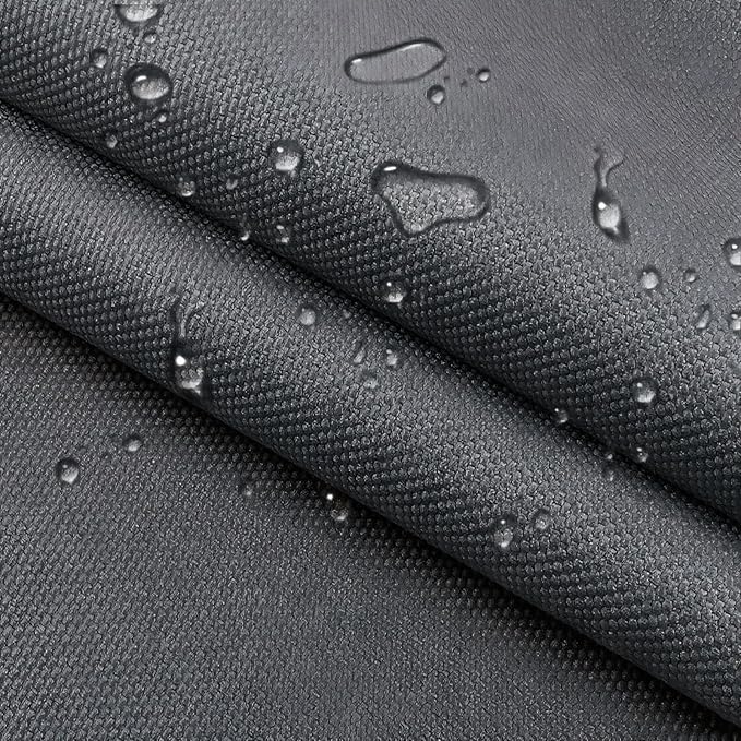 Waterproof Canvas Cloth Fabric by The Yard 60" W 600D Oxford Polyester Upholster Fabric Water Resistant Material for Outdoor Furniture Chair Cushion Cover DIY Sewing (5 Yards, Gray)