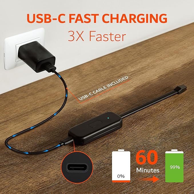 Candle Lighter, Windproof Electric Lighter Arc Lighter with USB-C Charging Battery Indicator | X-Type Plasma Beams | for Candles, Cooking, Stoves, Camping