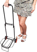 Folding Hand Truck 2 Wheels 40 Lb | Luggage Trolley Dolly Cart with Two-Wheels | Portable Fold-Up Dolly Cart - Collapsible | Lightweight and Foldable | Hand Carts Ultra Light | Mini Transport Carrier