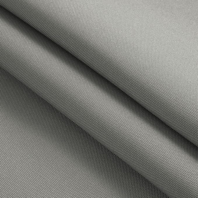 Thickened Waterproof Canvas Fabric by The Yard 1200D 58" W Outdoor Upholstery Material Heavy Duty Fabric Water Resistant Sewing Material for Chair Patio Cushion Purse 3 Yard Silver Grey