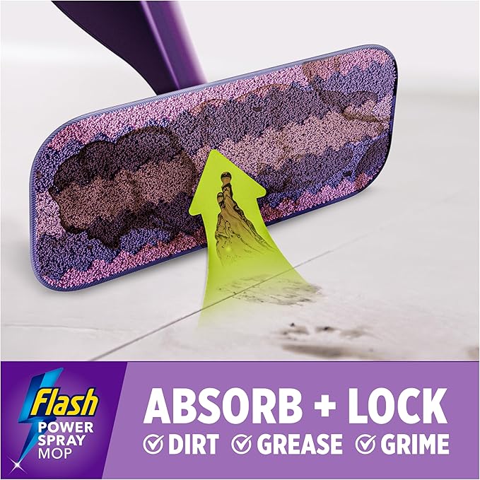 Flash Power Spray Mop Microfibre Cloth - Washable & Reuseable Microfibre Pad For Any Type of Floor