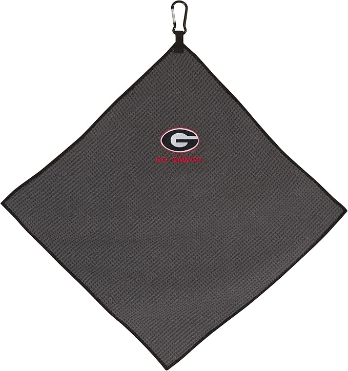 Team Effort Collegiate 15" x 15" Grey Microfiber Towel