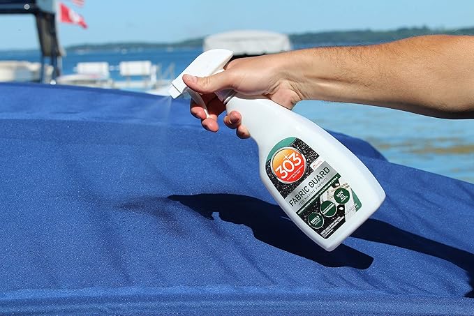 303 Products Marine Fabric Guard – Water Repellent & Stain Shielding Fabric Spray, Safe for All Outdoor Upholstery, Simple & Easy to Use, Protectant Spray for Boats, 32oz (6 Pack)