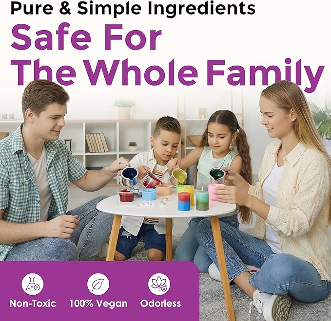 Orchid Candle Dye - Made in The USA - Premium Colorants - Highly Concentrated - Popular Colors for Paraffin or Soy Wax - Great for Professionals or Hobbyist - 25 Dye Chips
