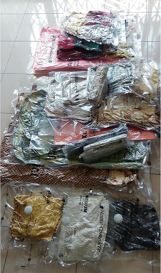 Vacuum Storage Bags-Space Saving Air Tight Compression-Shrink Down Closet Clutter, Store and Organize Clothes, Linens, Seasonal Items by Everyday Home