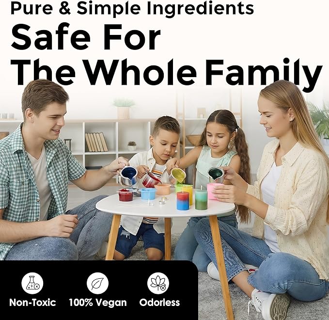 Black Candle Dye - Made in The USA - Premium Colorants - Highly Concentrated - Popular Colors for Paraffin or Soy Wax - Great for Professionals or Hobbyist - 25 Dye Chips
