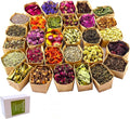 30Bags Natural Dried Flowers, DIY Soap,Bath Bomb,Candle,Aromatherapy Oil,Cake,Resin Jewelry Making,Bath,Nail -Lavender,Don't Forget Me,Rose,Jasmine