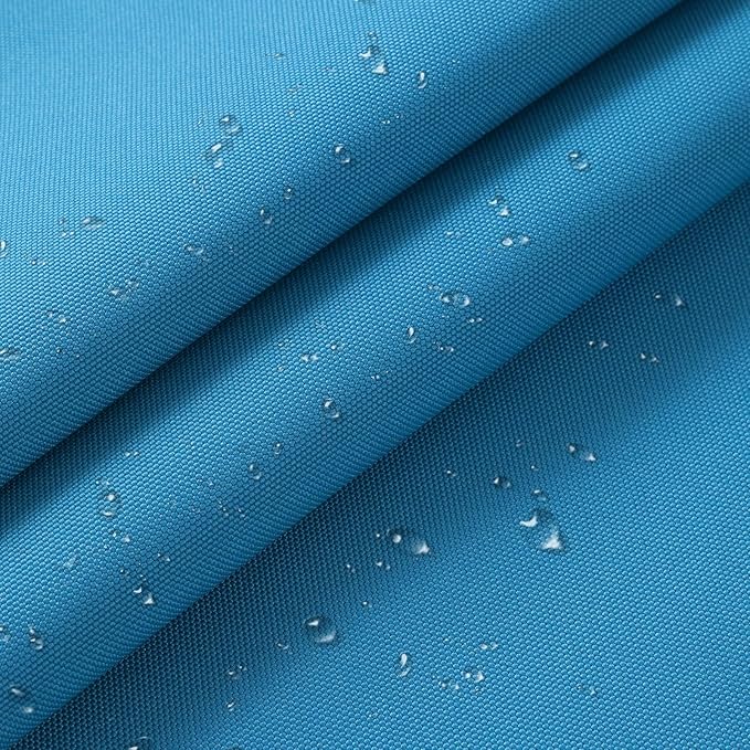 1200D Thicken Waterproof Canvas Fabric by The Yard 58" W Water-Resistant Polyester Fabric Heavy Duty Outdoor Upholstery Material for Chair Patio Cushion Furniture Cover Sewing DIY, 1 Yard Sky Blue