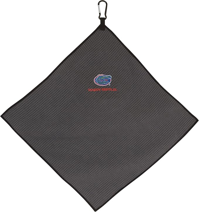 Team Effort Collegiate 15" x 15" Grey Microfiber Towel