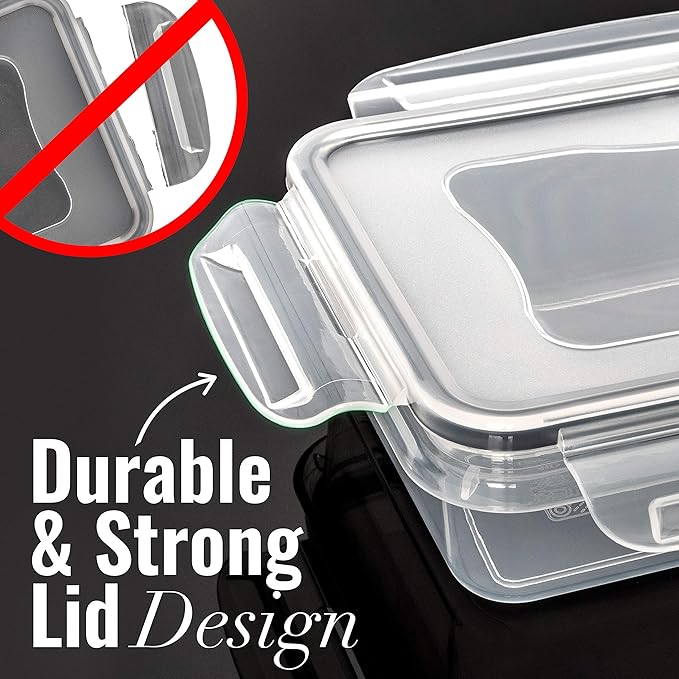 fullstar 17-piece Food storage Containers Set with Lids, Plastic Leak-Proof BPA-Free Containers for Kitchen Organization, Meal Prep, Lunch Containers