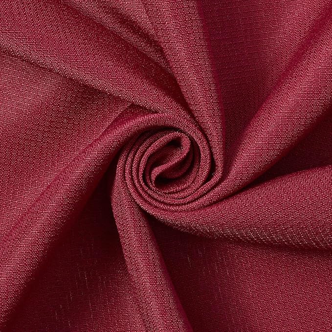 Ottertex Polyester Ripstop Fabric Water Repellent Heavy Duty Outdoor Lightweight By The Yard - Burgundy (5 Yards)