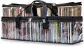 Made Easy Kit CLEAR VIEW Media Storage Bag for CDs, & Video Game Cases- Protect your Collection & Preserve the Quality of your Cases - Stackable, Space-Saving, Fits 50 (Black CD, 2-Pack)