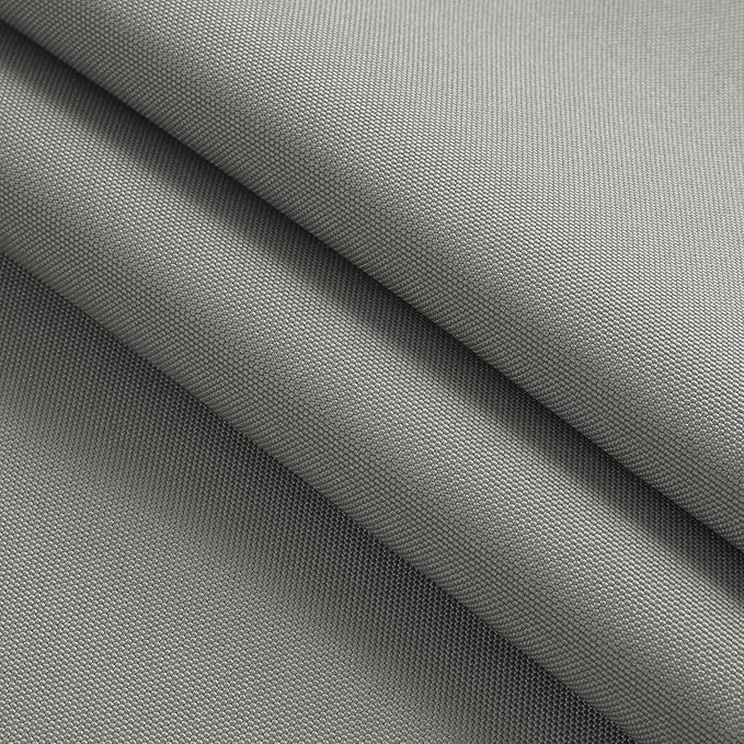 Thickened Waterproof Canvas Fabric by The Yard 1200D 58" W Outdoor Upholstery Material Heavy Duty Fabric Water Resistant Sewing Material for Chair Patio Cushion Purse 2 Yard Silver Grey