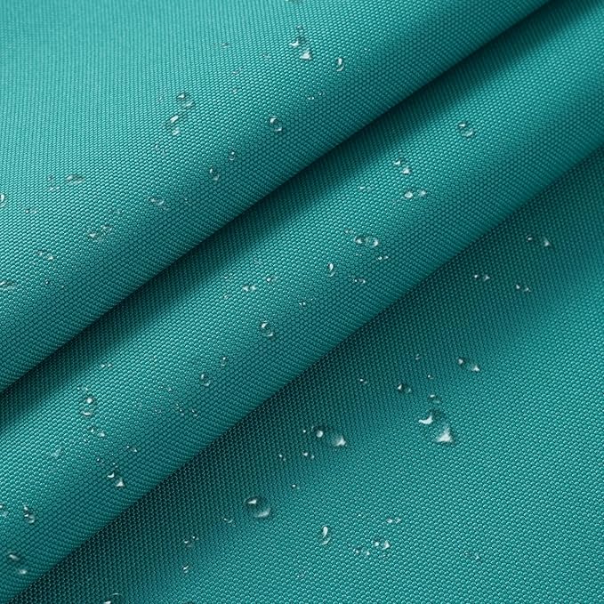 1200D Thicken Waterproof Canvas Fabric by The Yard 58" W Water-Resistant Polyester Fabric Heavy Duty Outdoor Upholstery Material for Chair Patio Cushion Furniture Cover Sewing DIY, 5 Yards Teal