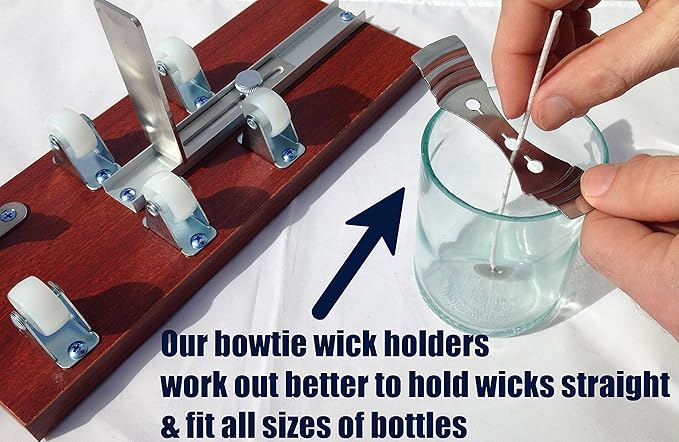 DIY Gateway Deluxe Candle Making Kit & Supplies – with Glass Bottle Cutter to Make Candles Out of Wine Bottles – with 2 LB Soy Wax, 2 Scents, Wicks + Holders & Pitcher