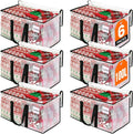 RoomHacks Clear Heavy Duty Extra Large Storage Bags, Reinforced Handles and Double Zippers, Packing Bags Alternative to Moving Boxes (6 Pack)