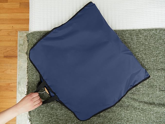 Covermates Keepsakes Garment Bag Set for Closet Storage and Travel – Breathable Suit and Dress Bags with ID Window and Carrying Handles – Heavy-Duty Hanging Wardrobe Protection Set, Blue