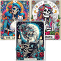 3 Pack Diamond Art Kits for Adults, Horror Skull Diamond Painting Kits for Adults, 5D DIY Round Full Drill Gothic Gem Art Paint by Diamonds Dots Crafts Kits for Home Decor Gift 12x16inch (Halloween)