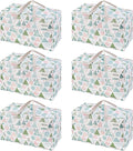 VENO 6 Pack Extra Large Heavy Duty Moving Bags with Wide Opening & Reinforced Handles, Reusable Storage Tote Bags with Strong Zippers for Clothes, College Dorm Essentials & Moving Supplies