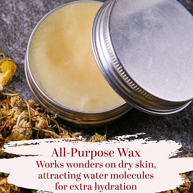Beeswax for Candle Making | Raw Beeswax for Skin and Hair Care, Food Grade | Use for Lotion Making and Lip Balms | 1 lb Bar of 100% Pure Bees Wax