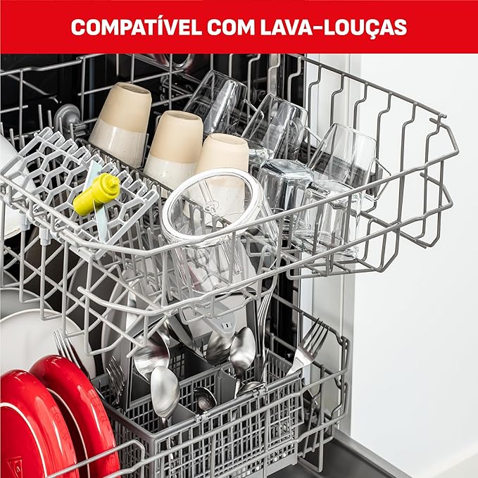 Tefal K13704 Manual Chopper Neo, 16.9 fl oz (500 ml), Washable Lid, Unique Double Twisted Blade