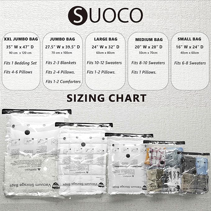 Vacuum Storage Bags with Electric Pump, Compression Packing Bags for Travel Luggage, Space Saver for Clothing Clothes Bedding Blankets Pillows, 28 Combo