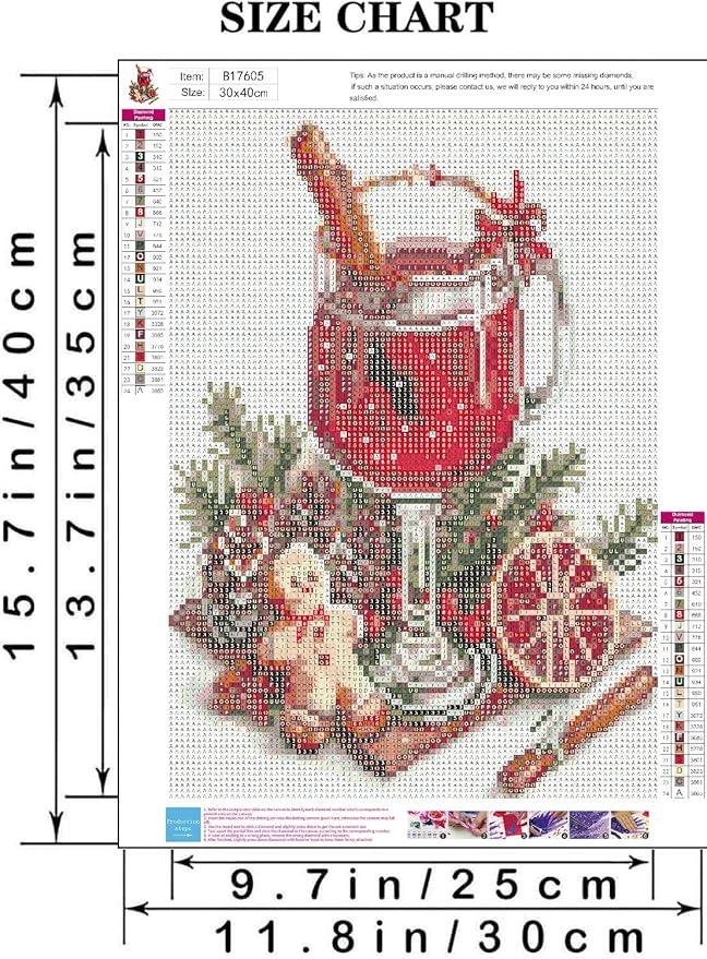 VIGEGU Christma 5D Diamond Painting Kits for Adults,Wine Diamond Art kit for Beginners,DIY Full Round Drill Diamond Dots with Gem Art Crafts for Home Wall Decor 12 x16 Inch