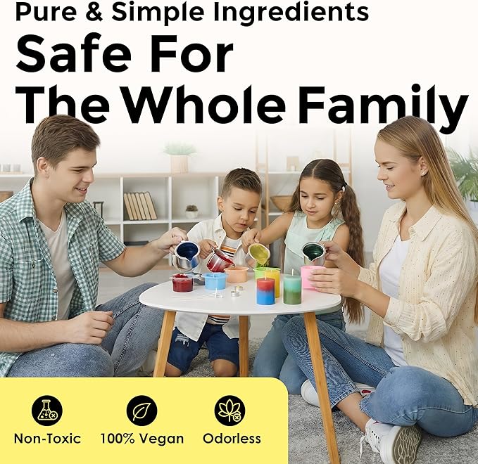 Yellow Candle Dye - Made in The USA - Premium Colorants - Highly Concentrated - Popular Colors for Paraffin or Soy Wax - Great for Professionals or Hobbyist - 10 Dye Chips