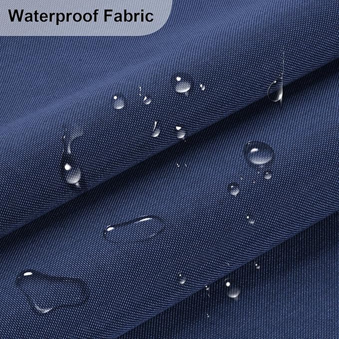 Waterproof Canvas Fabric - 58" Wide 1000D Upholstery Polyester Material - Durable Indoor Outdoor Water Resistant Fabric for Furniture Cover Cushion Home Awning Tent (Midnight Blue, 1 Yard)