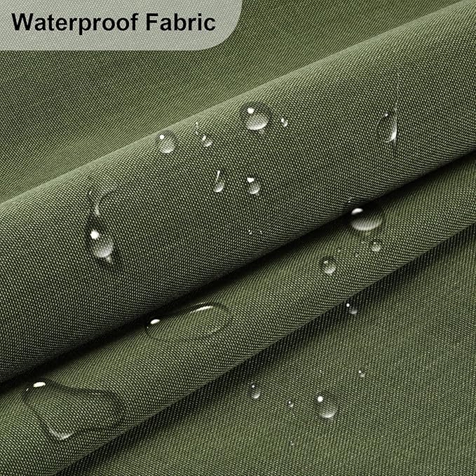 Waterproof Canvas Fabric - 58" Wide 600D Upholstery Polyester Material - Durable Indoor Outdoor Water Resistant Fabric for Furniture Cover Cushion Home Awning Tent (Light Green, 1 Yard)
