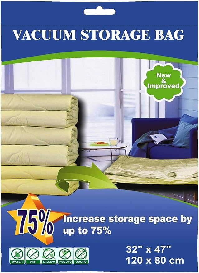 4 PACK JUMBO / Extra Large Space Saver Vacuum Seal Storage Bags Combo Deal