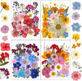 Dried Flowers, Resiners 100Pcs Pressed Flowers for Craft Real Natural Dried Flowers Dry Leaves Kit for DIY Making Crafts Resin Soap Candle Scrapbook Supplies Card Making Jewelry