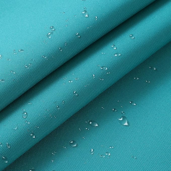 1200D Thicken Waterproof Canvas Fabric by The Yard 58" W Water-Resistant Polyester Fabric Heavy Duty Upholstery Material for Outdoor Indoor Marine Awning Tent Boat Chairs DIY, 8 Yards Teal