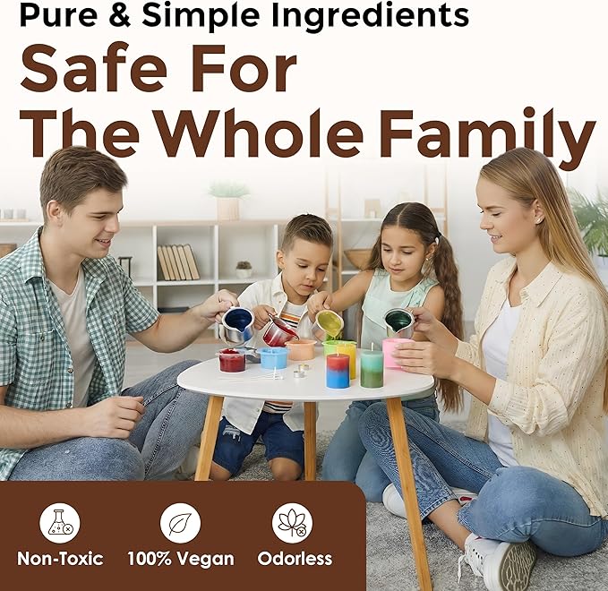 Brown Candle Dye - Made in The USA - Premium Colorants - Highly Concentrated - Popular Colors for Paraffin or Soy Wax - Great for Professionals or Hobbyist - 50 Dye Chips