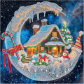 Diamond Art Painting Kits for Adults, Christmas 5D Special Shape Diamond Art Kits for Beginners, Crystal Rhinestones Diamond Art Painting for Home Wall Decor Gift 12×12 inch, Moon Christmas House