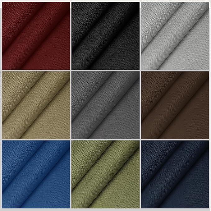 Foreate Waterproof Canvas Fabric by The Yard 600D Fade & UV Resistant Indoor Outdoor Oxford Fabric 58” W Upholstery Polyester Material for Patio Chairs Tent Camping DIY, 5 Yard Grey