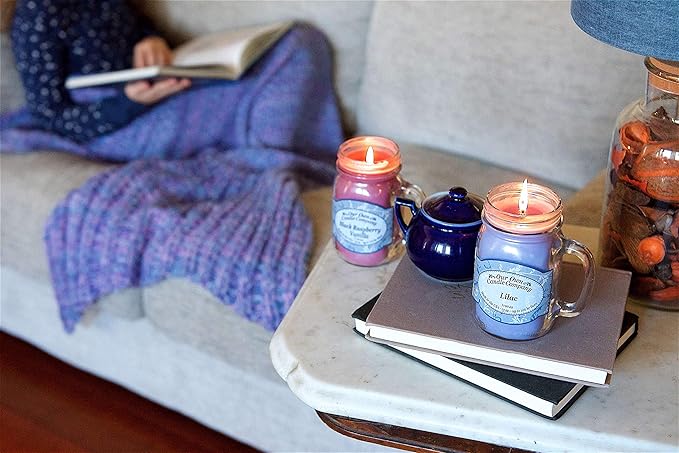 Cinnamon Scented Mini Mason Jar Candle by Our Own Candle Company, 3.5 Ounce (4 Pack)