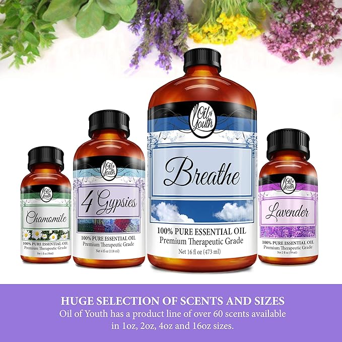 Oil of Youth 8oz Rosemary Essential Oil Bulk