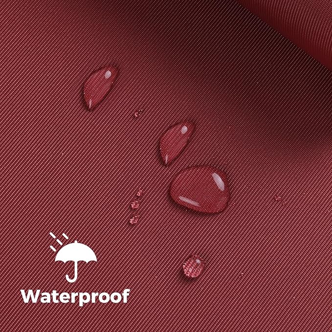 Nylon Fabric, 58" W 420D Waterproof Fabric 1 Yard Ripstop Nylon Material Outdoor Upholstery Twill Sewing Material for Patio Chair, Lining, Cushion, Purse, Tote Bag, Tent, Tarp Cover, DIY Project Red