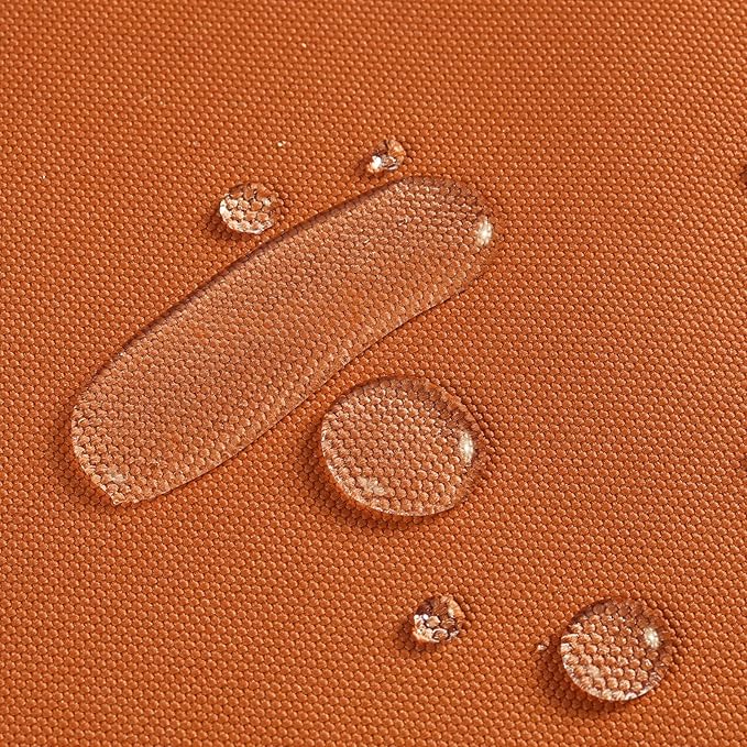 1200D Thicken Waterproof Canvas Fabric by The Yard 58" W Water-Resistant Polyester Fabric Heavy Duty Outdoor Upholstery Material for Chair Patio Cushion Furniture Cover Sewing DIY, 2 Yards Orange