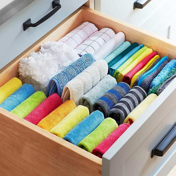 E-Cloth Cleaning Pad, Premium Microfiber Cleaning Cloth, Perfect Dish, Bathtub, Shower, and Barthroom Scrubber, Washable and Reusable, 100 Wash Guarantee, 2 Pack