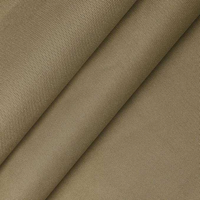 Foreate Waterproof Canvas Fabric by The Yard 600D Fade & UV Resistant Indoor Outdoor Oxford Fabric 58” W Upholstery Polyester Material for Patio Chairs Tent Camping DIY, 1 Yard Khaki