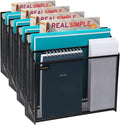 Mind Reader Metal Mesh File Organizer, Black | 3-Tier | Desktop | Modern Style | Pack of 4