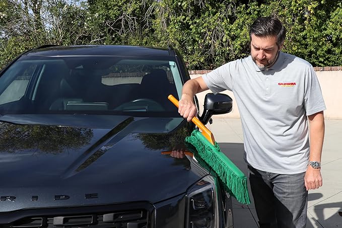 California Car Duster 2-Piece Detailing Combo Kit with Wood Handles 66442