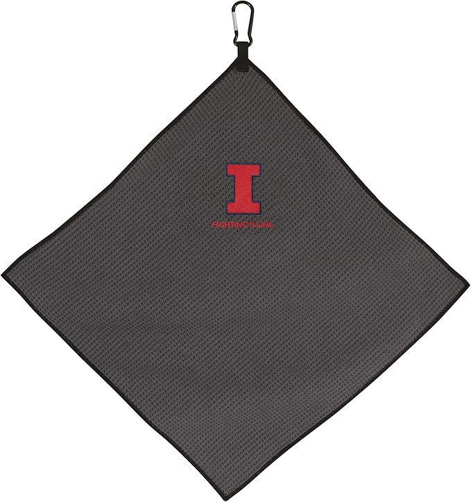 Team Effort Collegiate 15" x 15" Grey Microfiber Towel