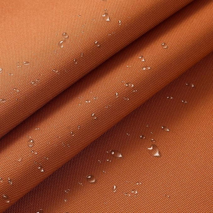 1200D Thicken Waterproof Canvas Fabric by The Yard 58" W Water-Resistant Polyester Fabric Heavy Duty Outdoor Upholstery Material for Chair Patio Cushion Furniture Cover Sewing DIY, 2 Yards Orange