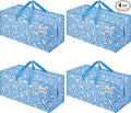 VENO 4 Pack Heavy Duty Moving Bags with Backpack Straps, Zippers & Handles, Extra Large Packing Bags for College Dorm Essentials, Moving Supplies Alternative to Cardboard Moving Boxes
