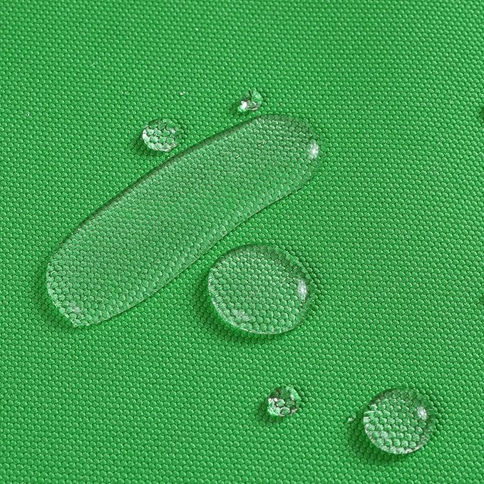 1200D Thicken Waterproof Canvas Fabric by The Yard 58" W Water-Resistant Polyester Fabric Heavy Duty Outdoor Upholstery Material for Chair Patio Cushion Furniture Cover Sewing DIY, 2 Yards Green